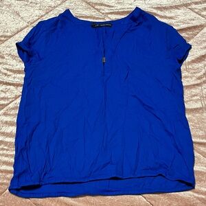 Zara Electric Blue Blouse